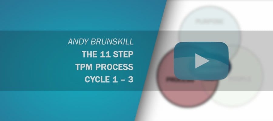 The 11 Step TPM Process, Cycle 1 – 3